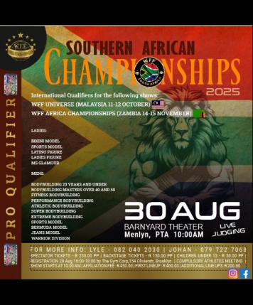 WFF SOUTHERN AFRICA CHAMPIONSHIPS